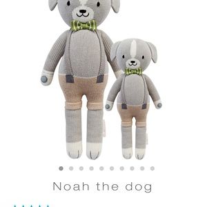 Noah the dog cuddle and kind plushie